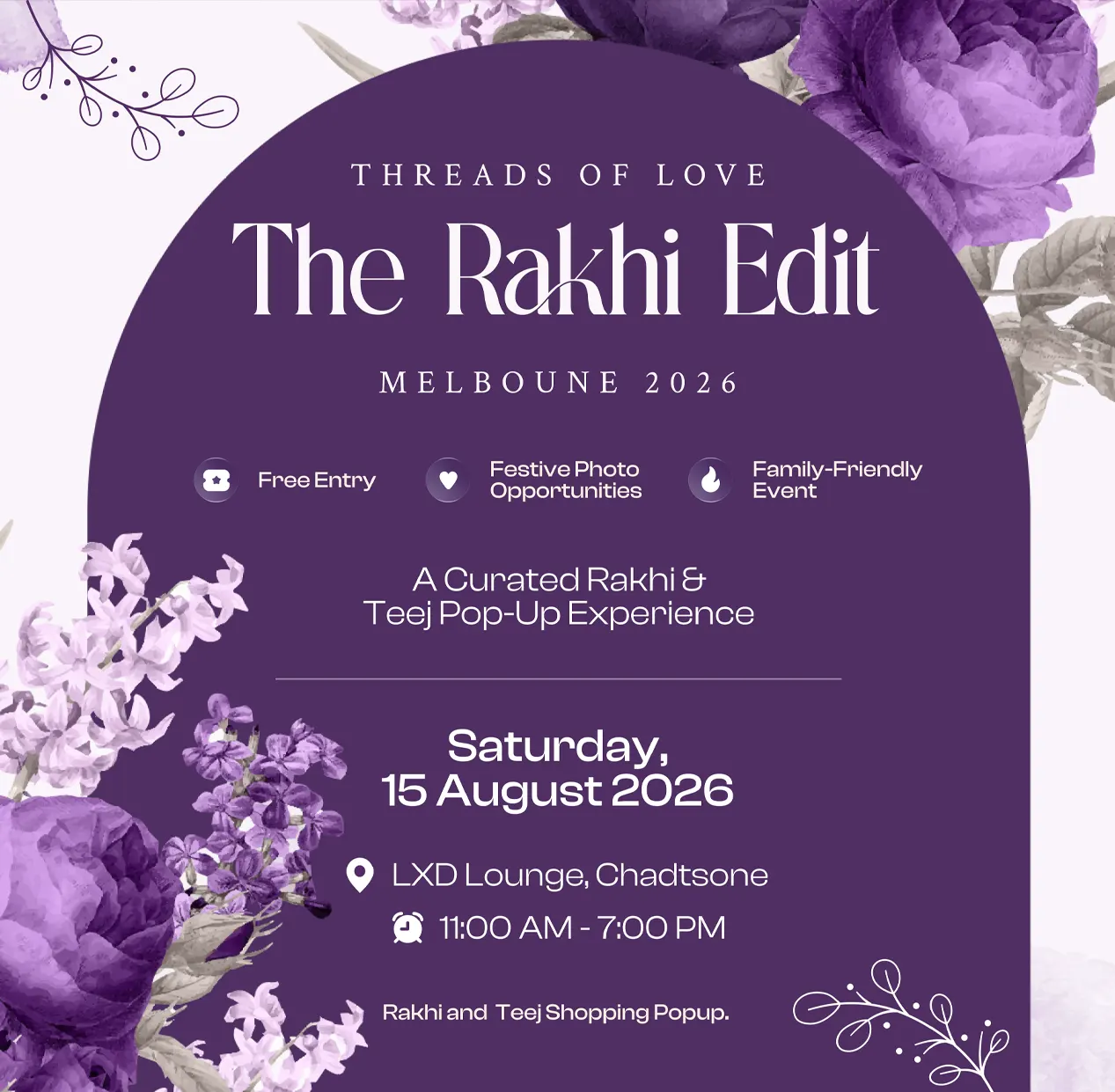 The Threads of Love - The Rakhi Edit  Melbourne 2026